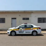 Viatura da Polícia Militar em operação em Vilhena, Rondônia