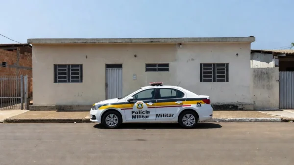 Viatura da Polícia Militar em operação em Vilhena, Rondônia