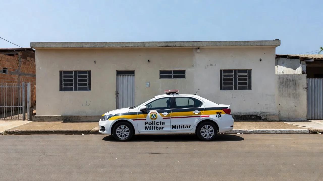Viatura da Polícia Militar em operação em Vilhena, Rondônia