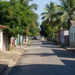 Rua residencial no Porto Bello II em Porto Velho, Rondônia