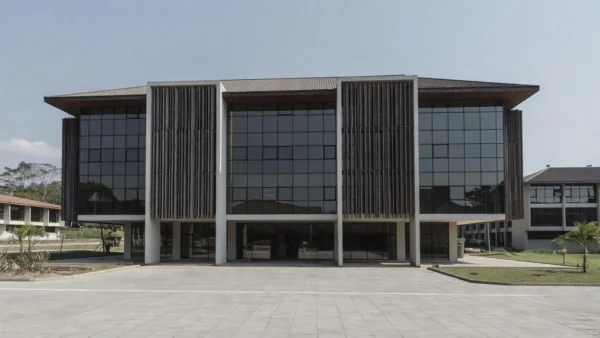 Fachada do Tribunal de Justiça de Rondônia no lançamento do Prêmio Judiciário Rondoniense de Comunicação