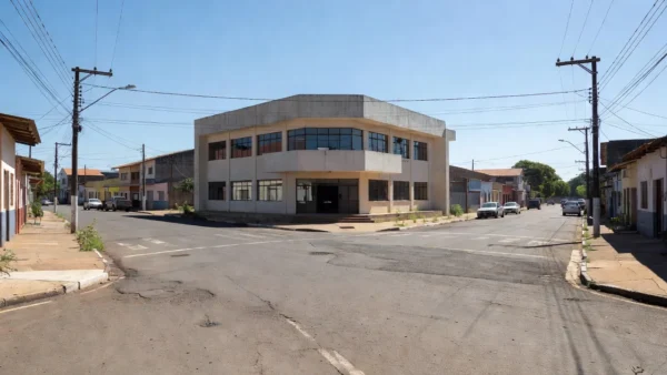 Vista frontal da prefeitura de Rolim de Moura em Rondônia