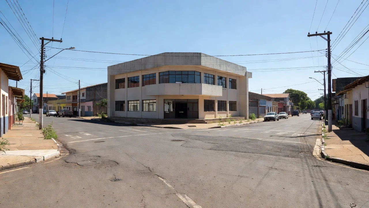 Vista frontal da prefeitura de Rolim de Moura em Rondônia