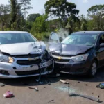 Colisão frontal de veículos na BR-364 entre Ariquemes e Itapuã do Oeste em Rondônia
