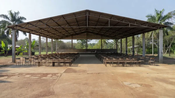 Local de reunião de apoiadores em Rolim de Moura, Rondônia