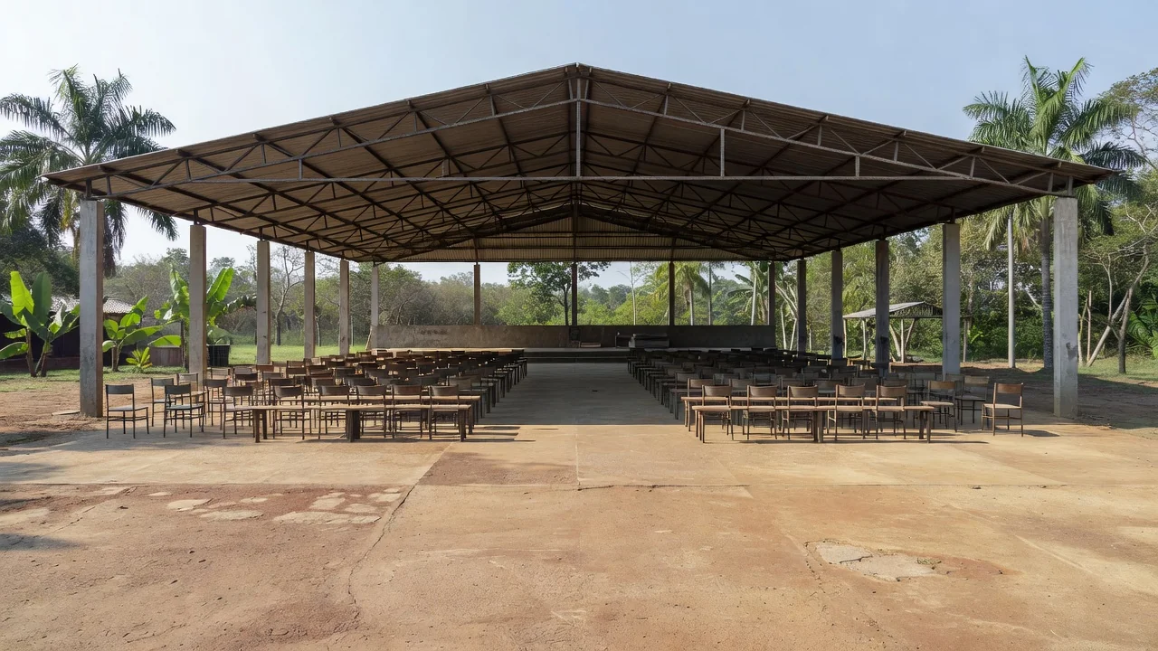 Local de reunião de apoiadores em Rolim de Moura, Rondônia