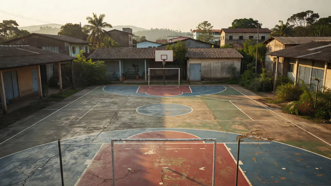 Quadra esportiva em Ji-Paraná, Rondônia, representando demandas do esporte