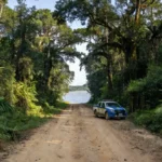 Viatura da Polícia Federal em operação na fronteira de Guajará-Mirim contra tráfico de drogas