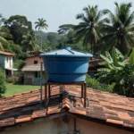Caixa d'água em residência de Ji-Paraná, Rondônia