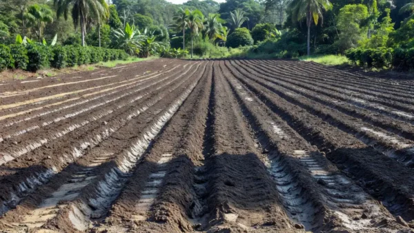 Preparação de solo para café e mandioca em Porto Velho, Rondônia