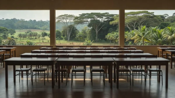 Salão de reuniões em Cacoal para encontro de produtoras rurais sobre sucessão familiar