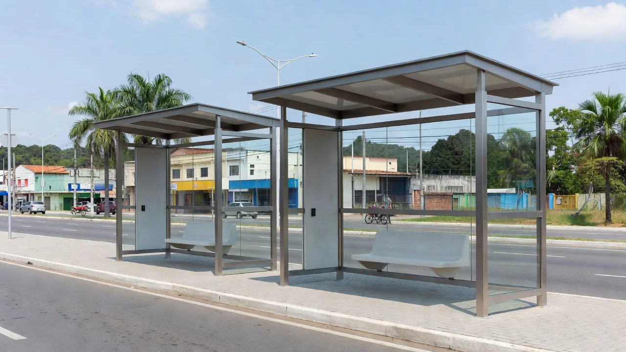 As primeiras estruturas serão instaladas para substituir as paradas localizadas na avenida Sete de Setembro, na Praça Marechal Rondon, e em frente ao Porto Velho Shopping