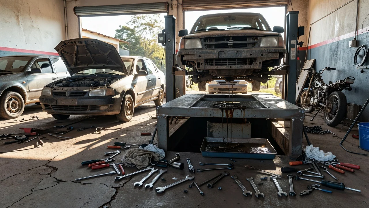 Oficina automotiva em Vilhena durante Pit Stop Sindirepa