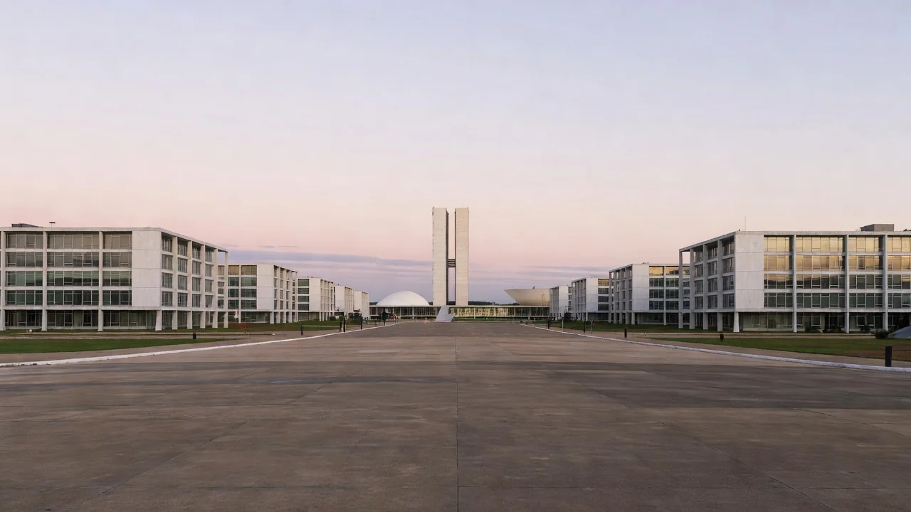 Vista do Congresso Nacional em Brasília durante Congresso de Contabilidade Municipal