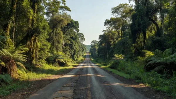 Estrada rural em Machadinho do Oeste e região de Rondônia