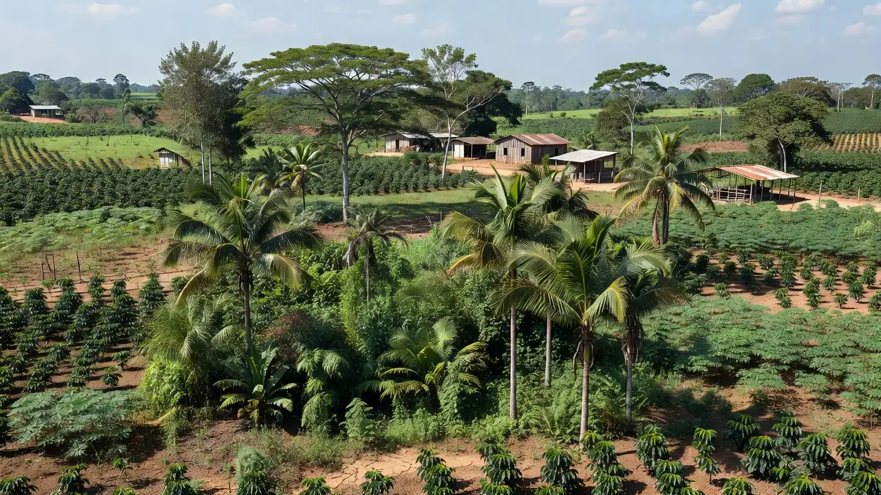 Paisagem rural de Rolim de Moura, Rondônia, relacionada à plataforma Direto do Sítio