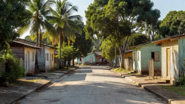 Rua do bairro Caladinho em Porto Velho, Rondônia