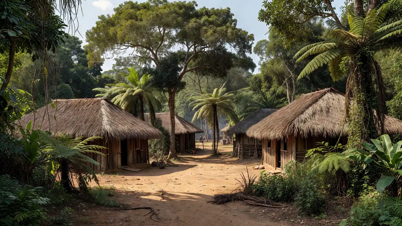 Aldeia indígena em Rondônia, local da Justiça Rápida Itinerante em 2026