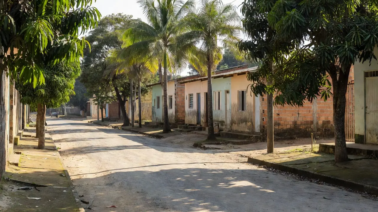 Rua na zona sul de Porto Velho, local de prisão por tiro
