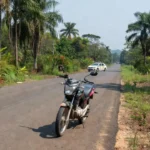 Moto apreendida após fuga em Vilhena, Rondônia