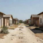 Rua residencial em Vilhena, Rondônia.