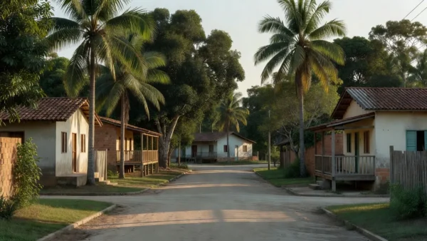 Rua residencial em Rolim de Moura, Rondônia, local do falecimento