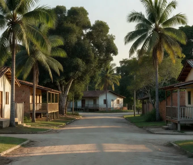 Rua residencial em Rolim de Moura, Rondônia, local do falecimento