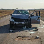 Local de colisão de carro na RO-370 em Porto Velho
