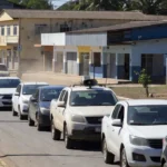 Carreata de campanha política nas ruas de Ariquemes, Rondônia